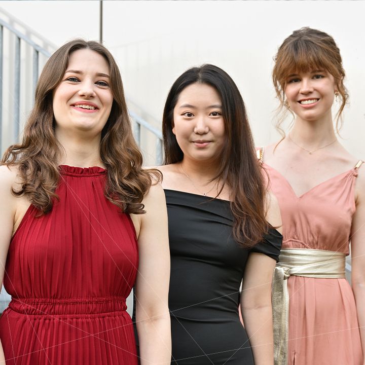 Trois musiciennes récompensées : Maria Sotriffer, Anna Spirina, Sangeun Han
