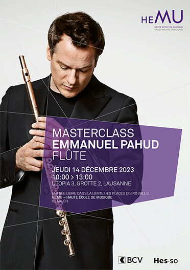 Masterclass de flûte - Emmanuel Pahud