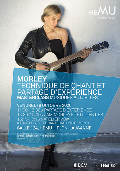 Masterclass - Morley - Technique de chant et partage d'expérience