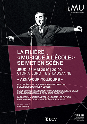 la filière « Musique à l'école » se met en scène