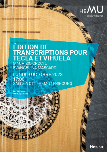 ÉDITION DE TRANSCRIPTIONS POUR TECLA ET VIHUELA