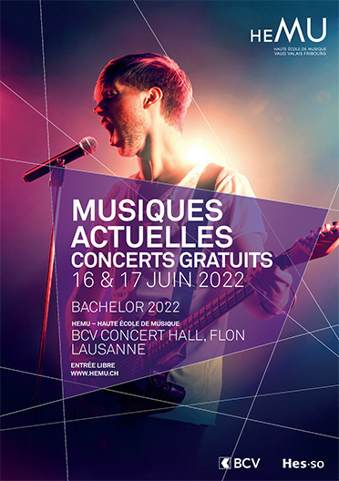 Concerts Musiques Actuelles - BACHELOR & MASTER 2022