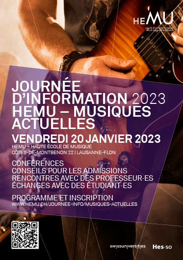 JOURNÉE D'INFORMATION HEMU 2023 - MUSIQUES ACTUELLES